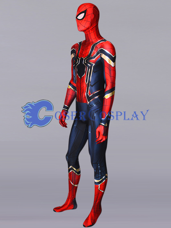 2018 Iron Spiderman Cosplay Costume Zentai