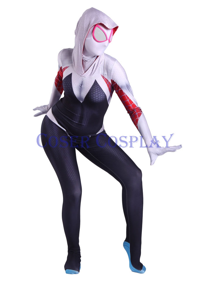 2019 Spider Woman Gwen Stacy Halloween Costumes Kids 0906