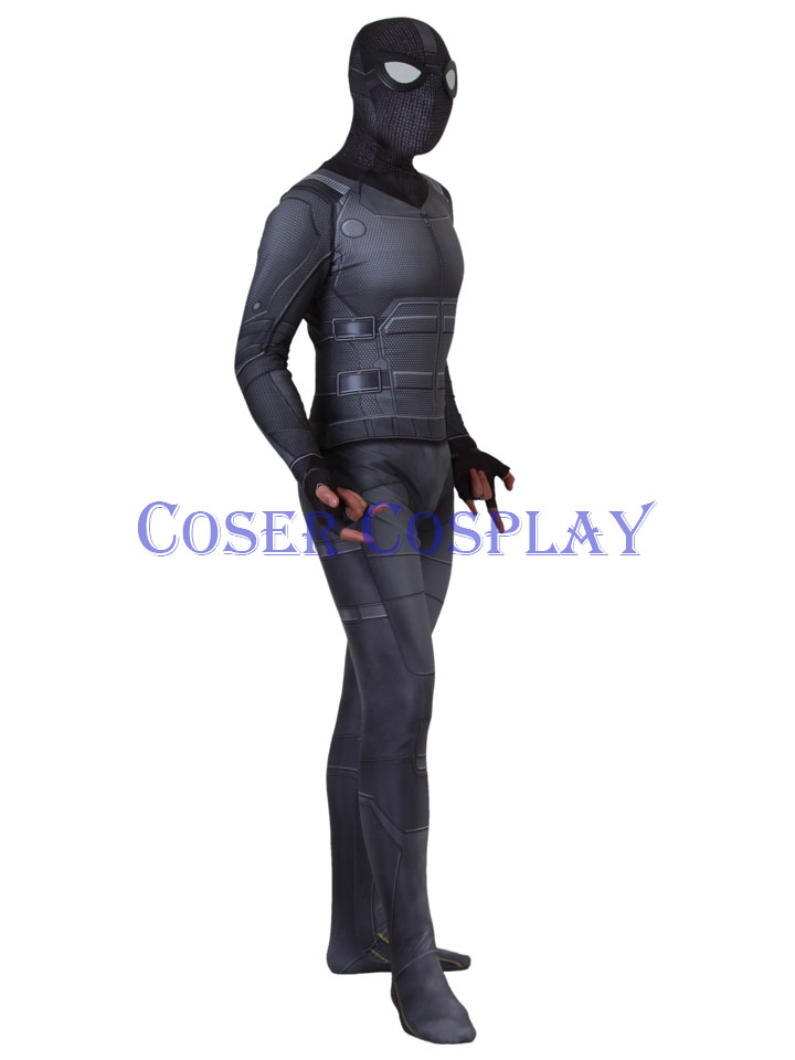 2020 Spider Man Far From Home Black Batsuit Costume 1129