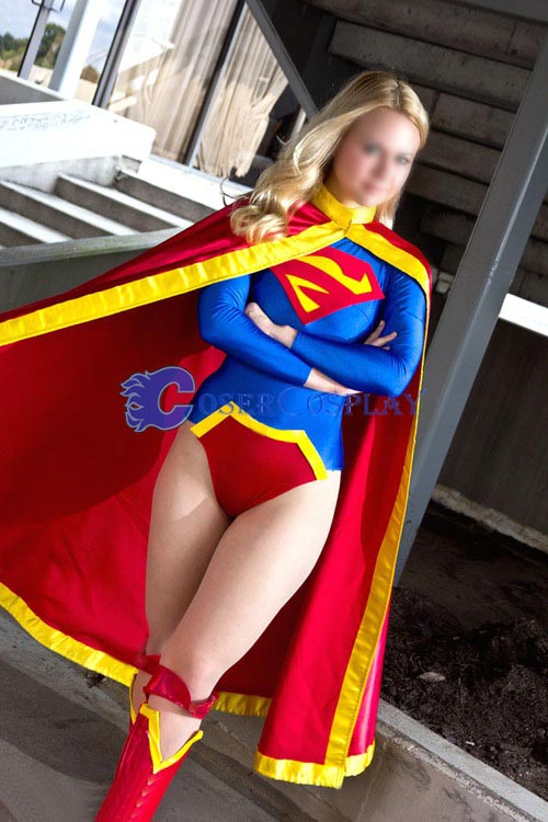 Sexy Supergirl Cosplay Costume Fashion New