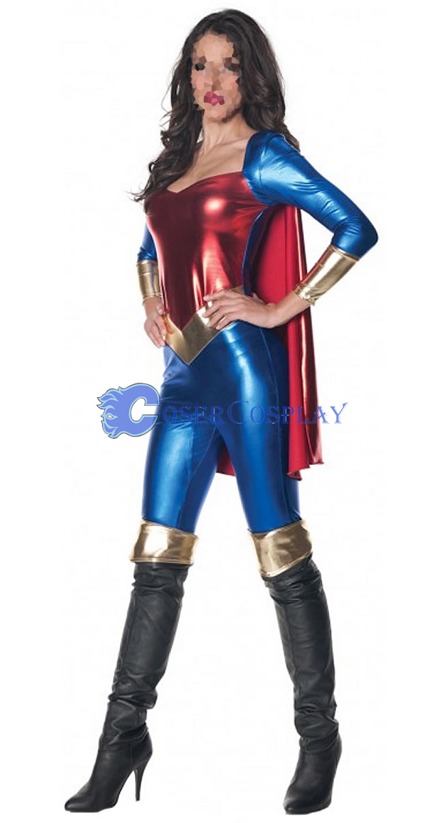 Superwoman Cosplay Costume With Cape