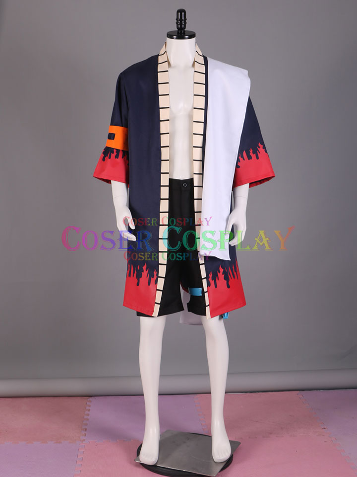 Cosplay Anime One piece Portgas·D· Ace Costume Halloween Suit Wig Outfit  Coat