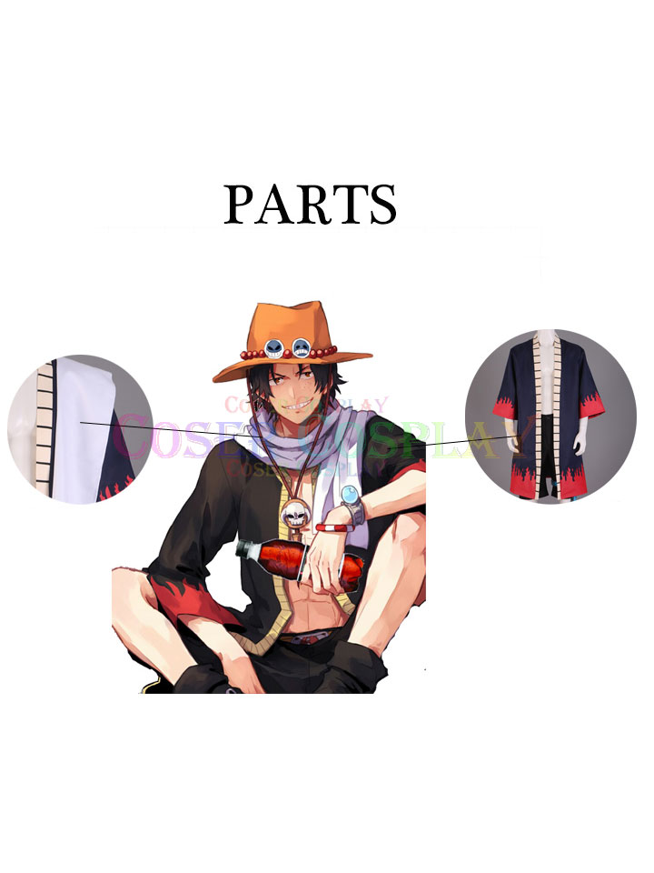 1201 ONE PIECE Portgas D Ace Desert Anime Cosplay Costume