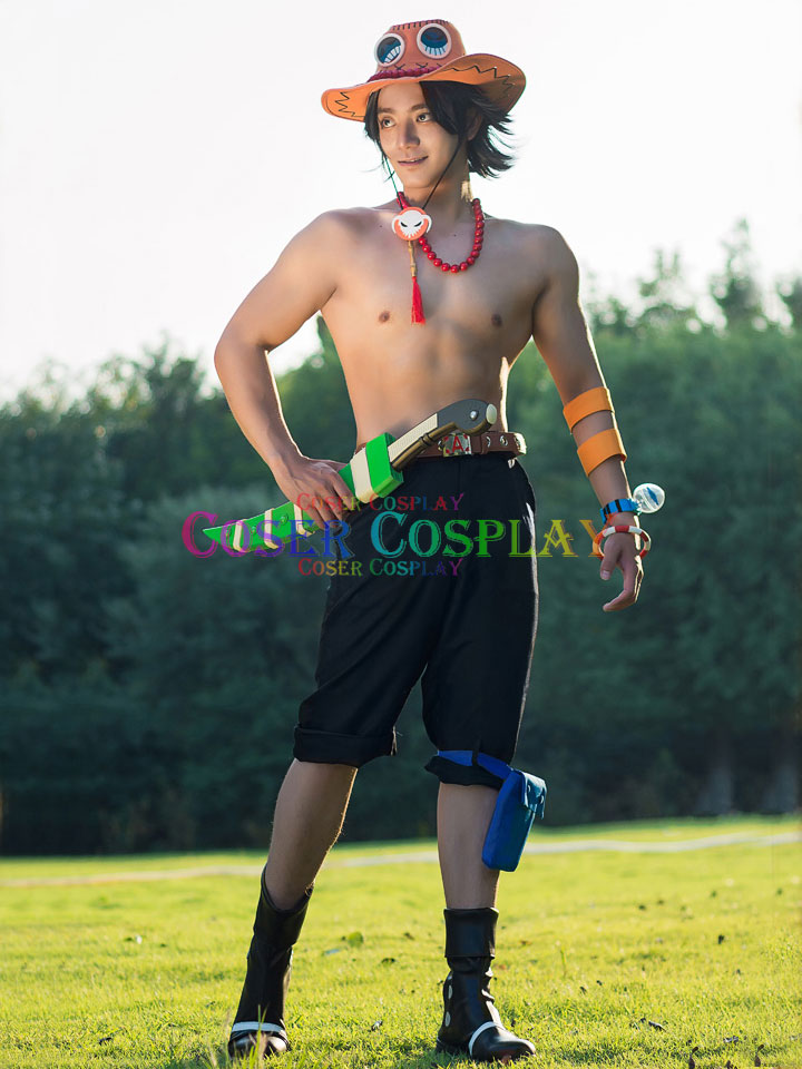 1901 ONE PIECE Portgas D Ace Anime Cosplay Costume 