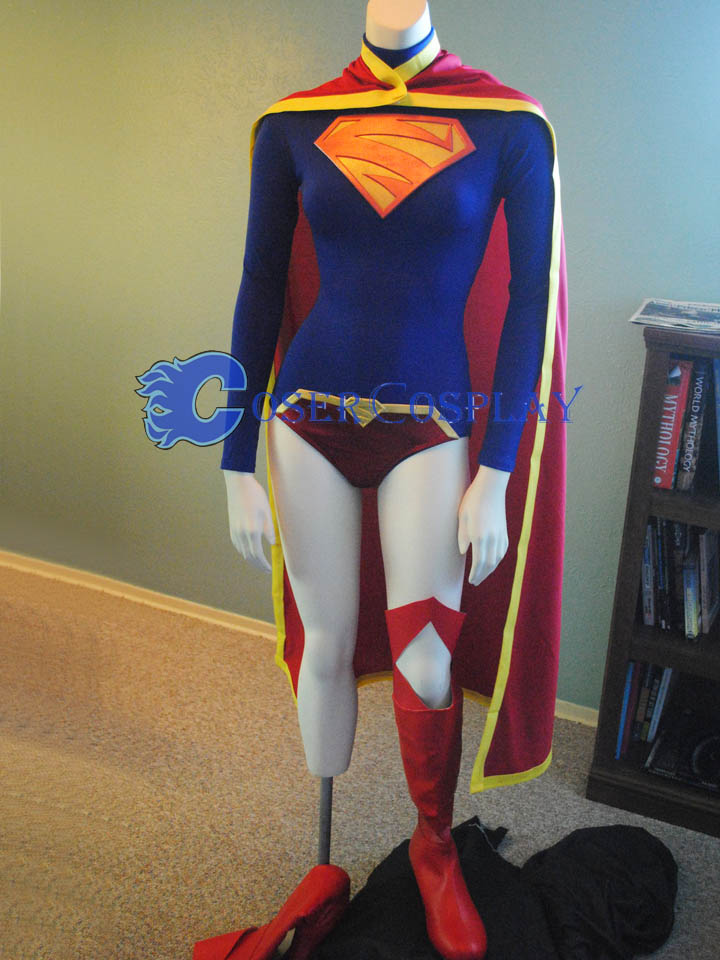2018 52 Supergirl Cosplay Costume Superhero Cape