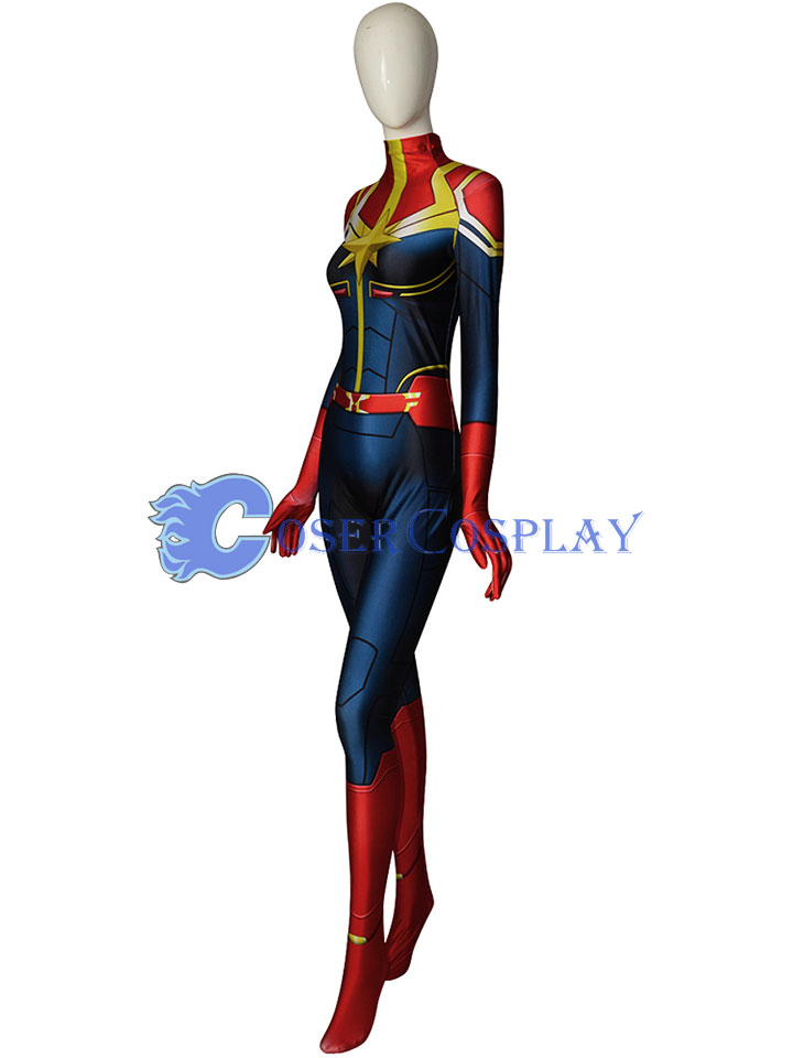 2018 Captain Marvel Carol Danvers Classic Cosplay Costume