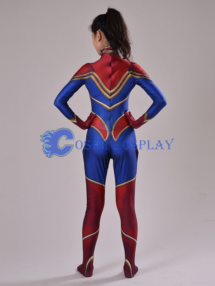 2018 Captain Marvel Carol Danvers Cosplay Costume