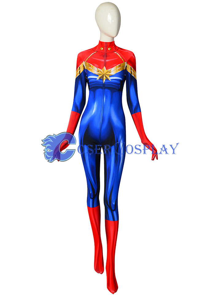 2018 Captain Marvel Carol Danvers Film Cosplay Costume