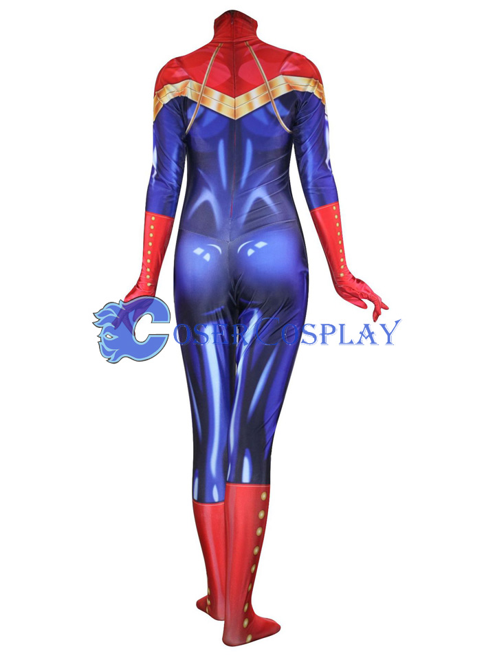 2018 Captain Marvel Carol Danvers Halloween Costume