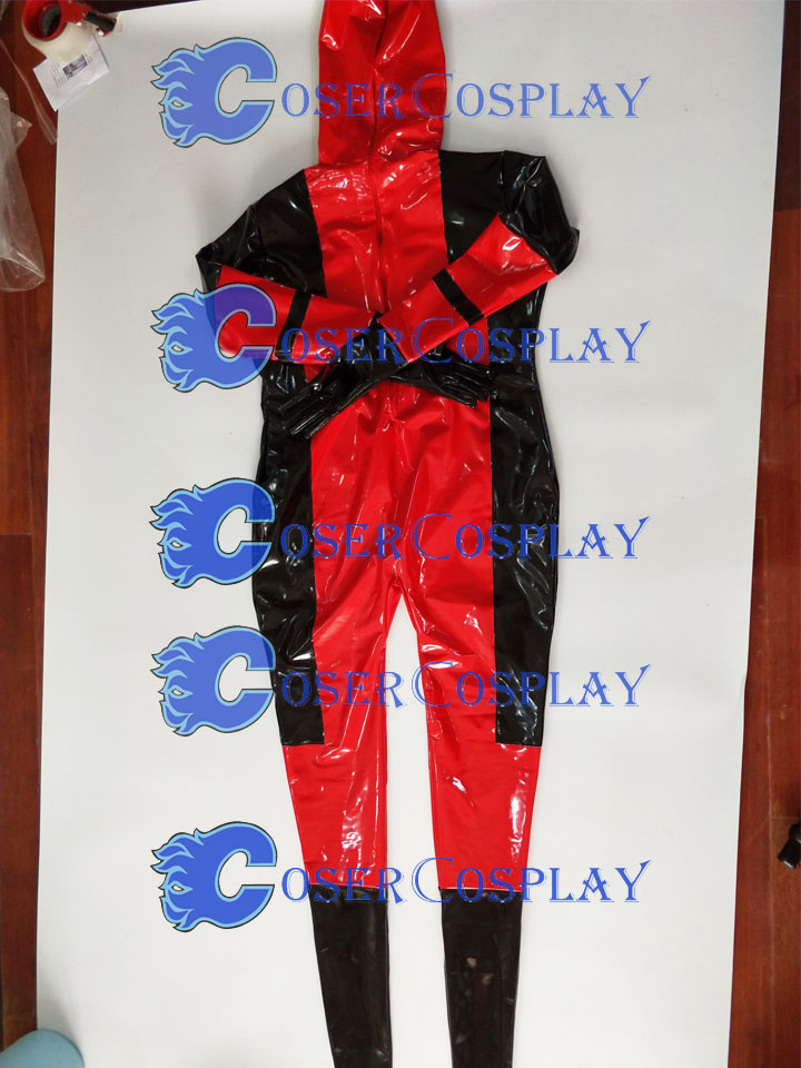 2018 Deadpool Full Body Zentai PVC Sexy Halloween Costume