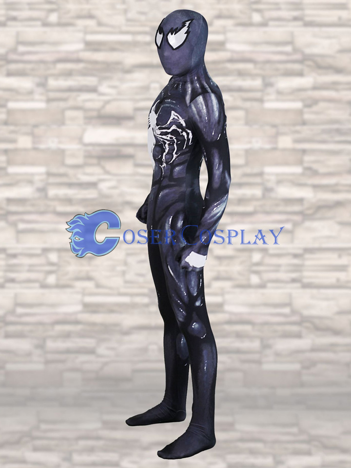 Spider-Man Venom Symbiote Black Suit CLASSIC Cosplay Costume