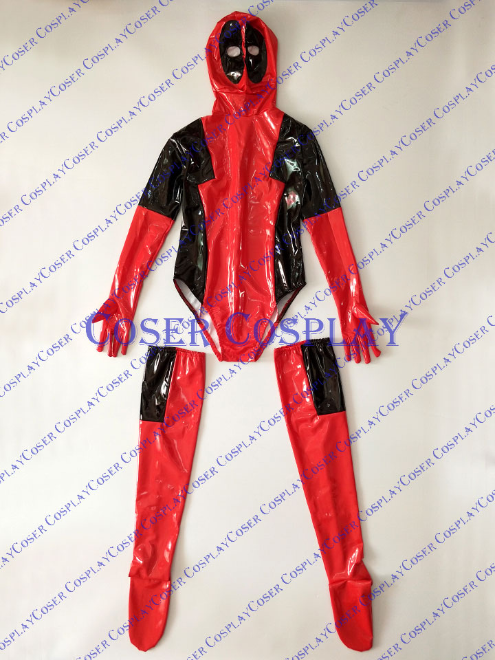 2019 Female Deadpool Lady Sexy Halloween Costumes For Women PVC 0428