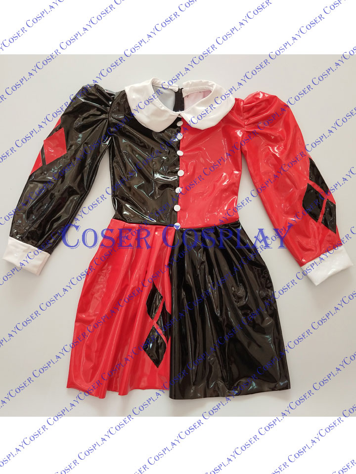 2019 Harley Quinn Cosplay Costume Dress PVC 0421