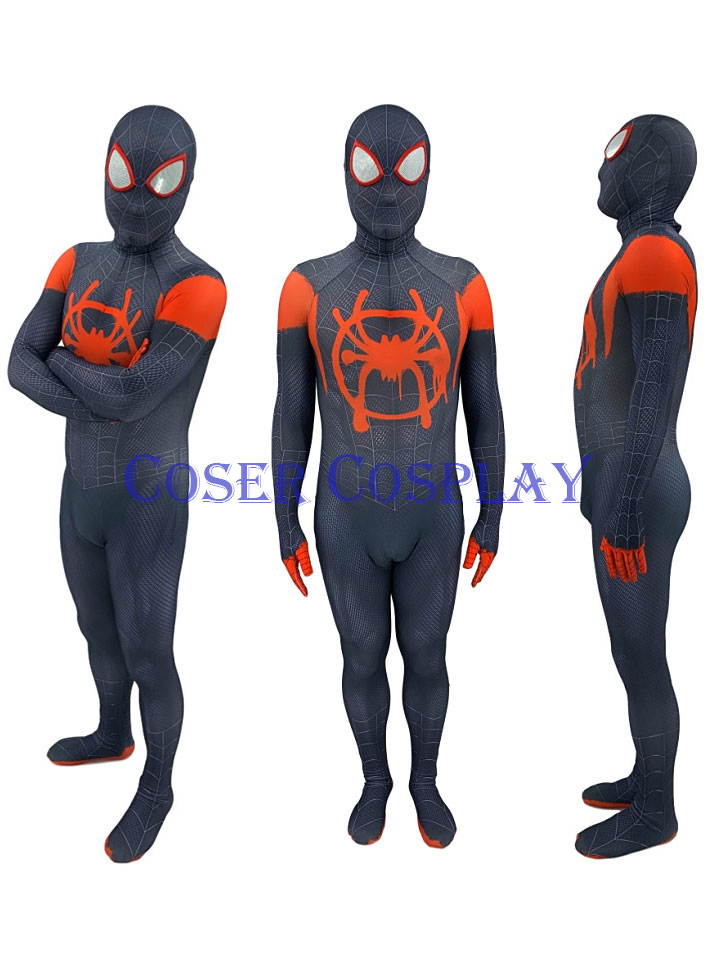 Miles Morales Spider-man Cosplay Costume Spiderman Zentai Suit