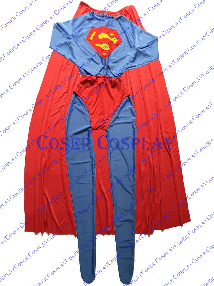 2019 Superman Cosplay Costume With Cape Classic 0421