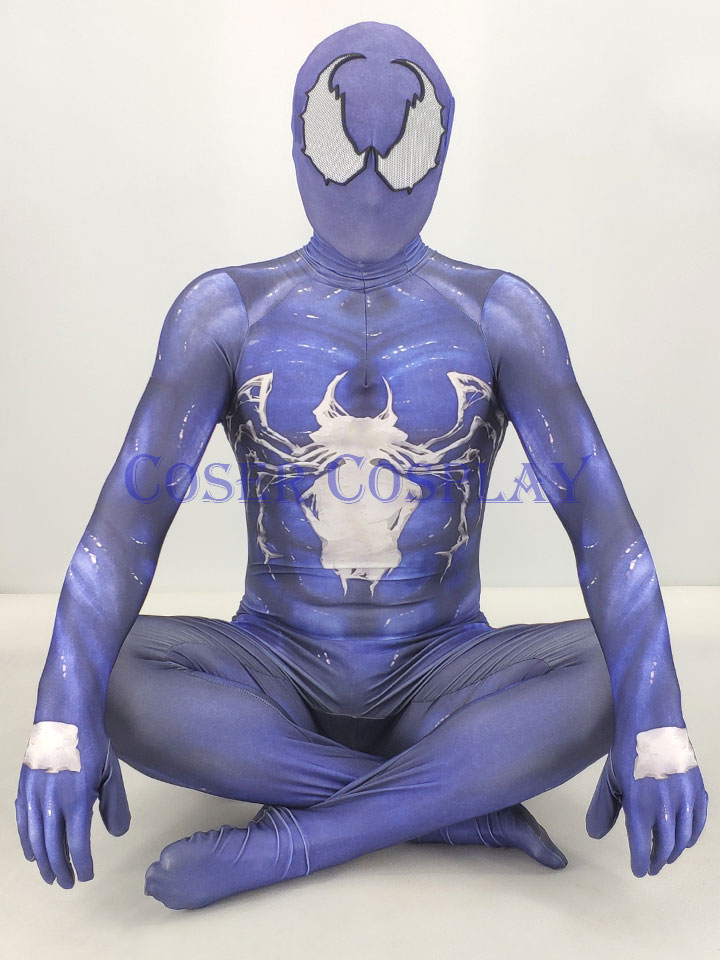 Miles Morales Venom Anime Smile Hero Costume, SpidSuffolk Cosplay