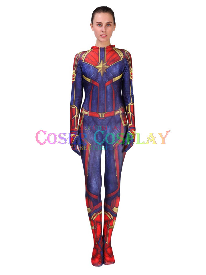 2020 Carol Danvers Ms Marvel Sexy Body Suit For Women