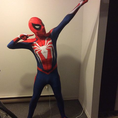 PS4 Spiderman Costume Insomniac Games Version Spider-Man Cosplay