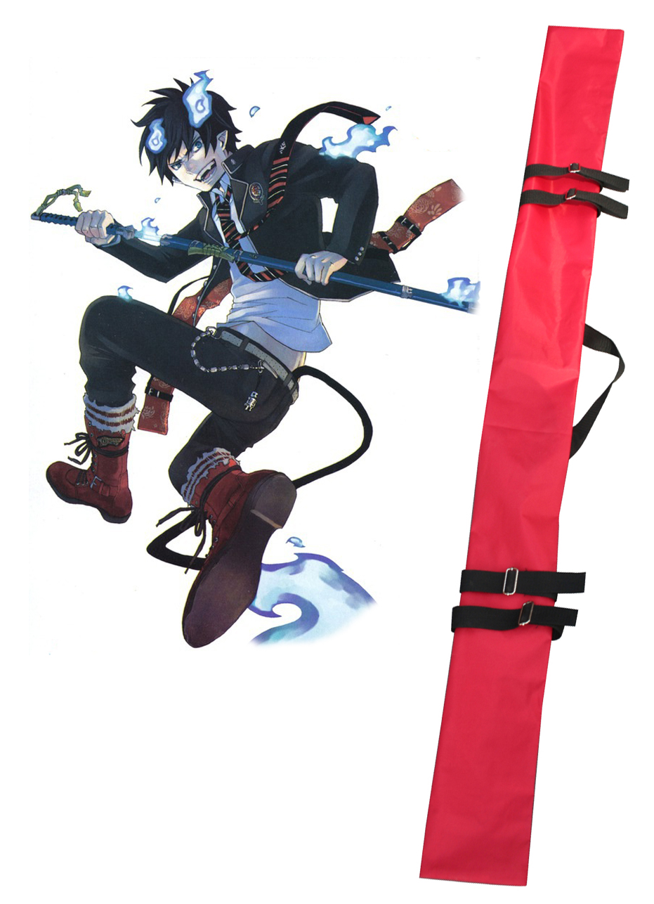 Ao no Exorcist Okumura Rin Sword Bag Red Cosplay Accessories