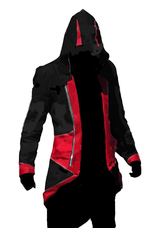 Assassin's Creed III Connor Red And Black Jacket Cosplay Costume ...
