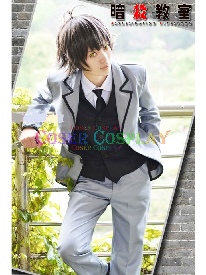 Anime Assassination Classroom Akabane Karuma Black Coat Cosplay