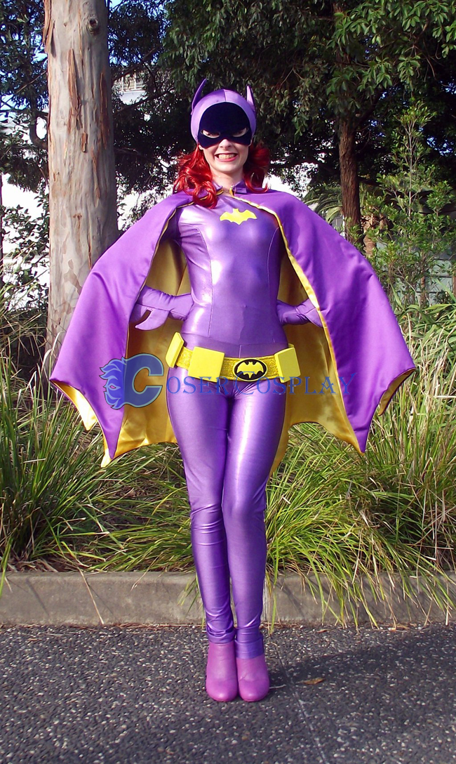 Batman Cosplay Costume Purple Color