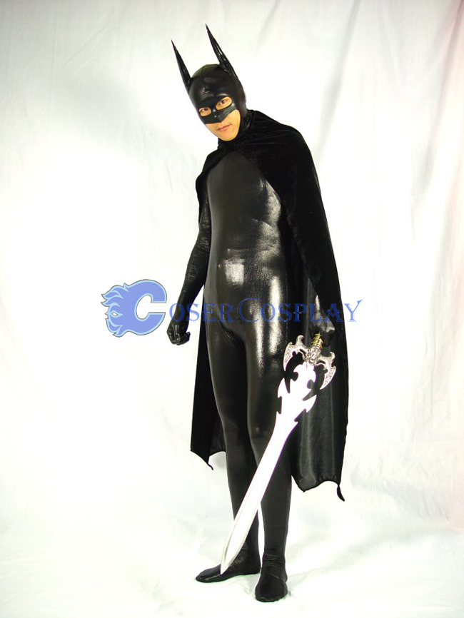 Batman Costume Classic Shiny Spandex