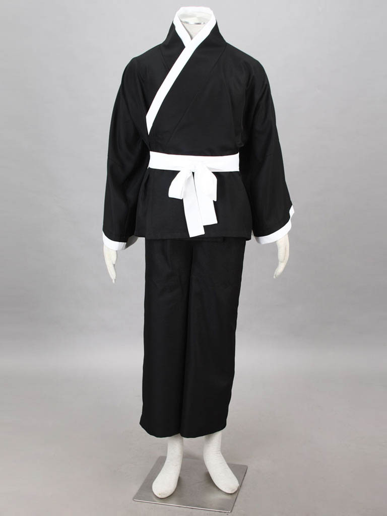 Bleach Gotei Thirteen Byakuya Kuchiki Captain of the 6th Division Soul Reaper Kimono Cosplay Costumes