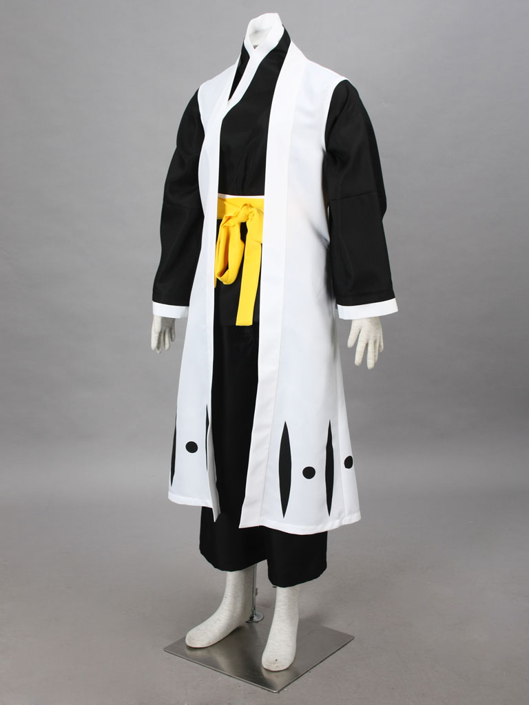 Bleach Gotei Thirteen Soi Fon Captain of the 2nd Division Soul Reaper Kimono Cosplay Costumes