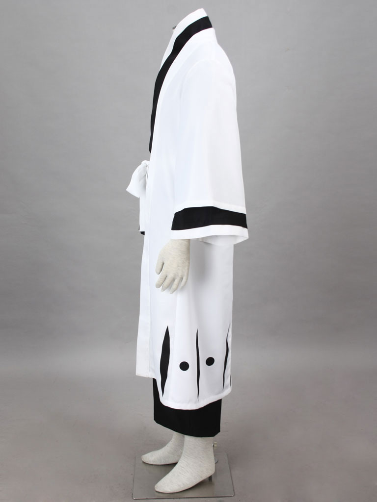 Bleach Gotei Thirteen Sosuke Aizen Captain of the 5th Division Soul Reaper Kimono Cosplay Costumes