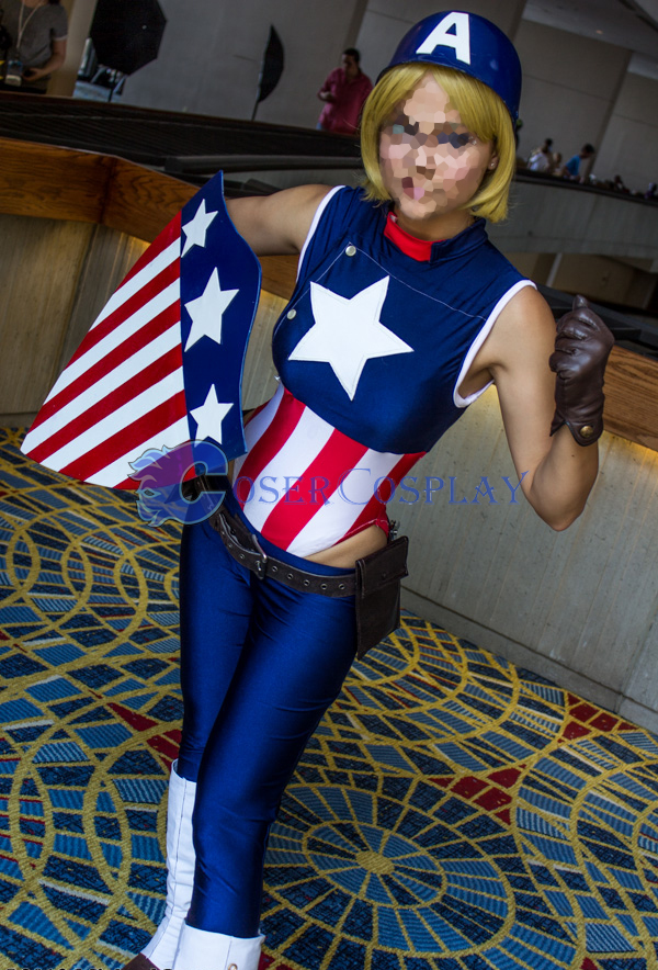 Captain America Cosplay Costume For Women