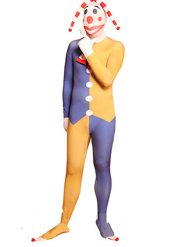 Sexy Clown Split Zentai Suit Halloween Costumes 15112085