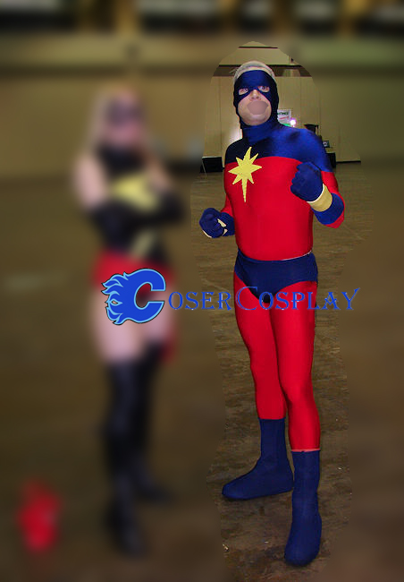 Genis Vell Captain Marvel Halloween Cosplay Costume