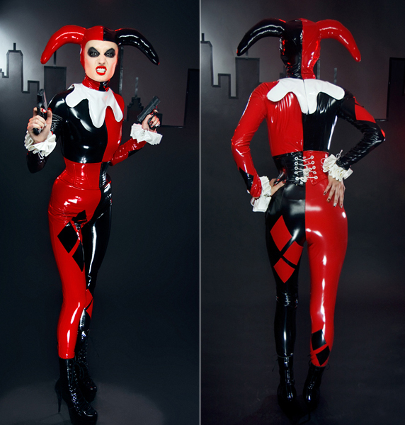 Harley Quinn Cosplay Costume For Halloween PVC 15112120