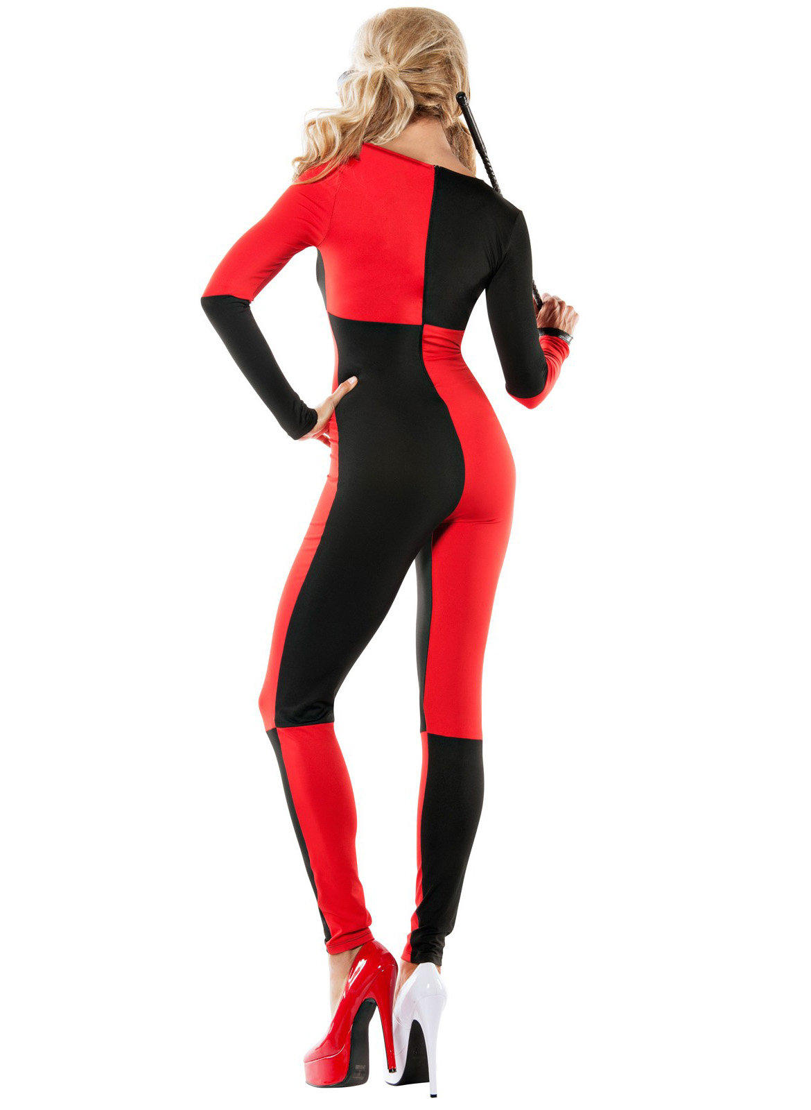 Harley Quinn Cosplay Costume Halloween Catsuit 15112107