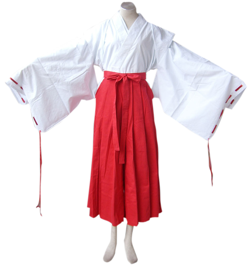 InuYasha Kikyo Miko Kimono Cosplay Costume | cosercosplay.com