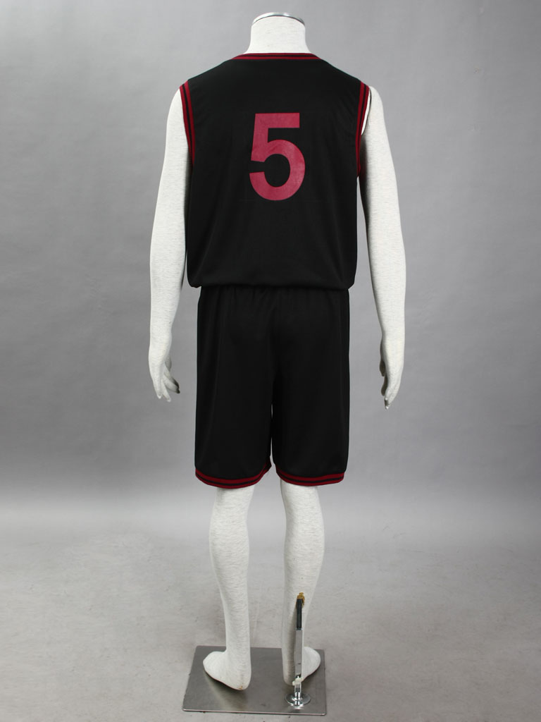 Kuroko's Basketball Daiki Aomine Tōō High School Basketball Team Uniform Black Number 5 Cosplay Costume
