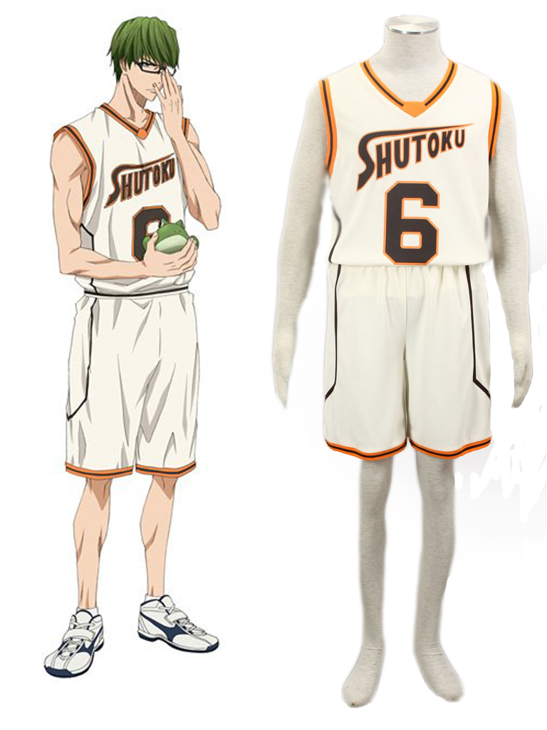 KUROKO'S BASKETBALL Kuroko no Basuke Cosplay Shutoku SCH #6 Midorima Jersey ORG 