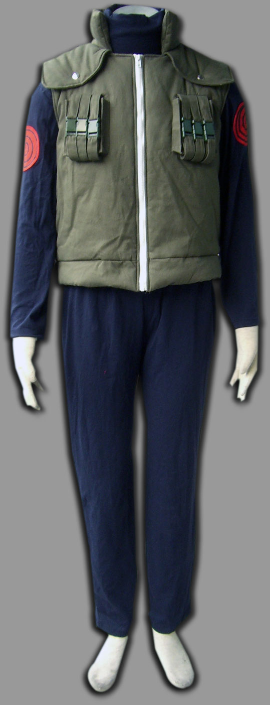 Naruto Hidden Leaf Village Of Konoha Jounins Uniform Cosplay Costume