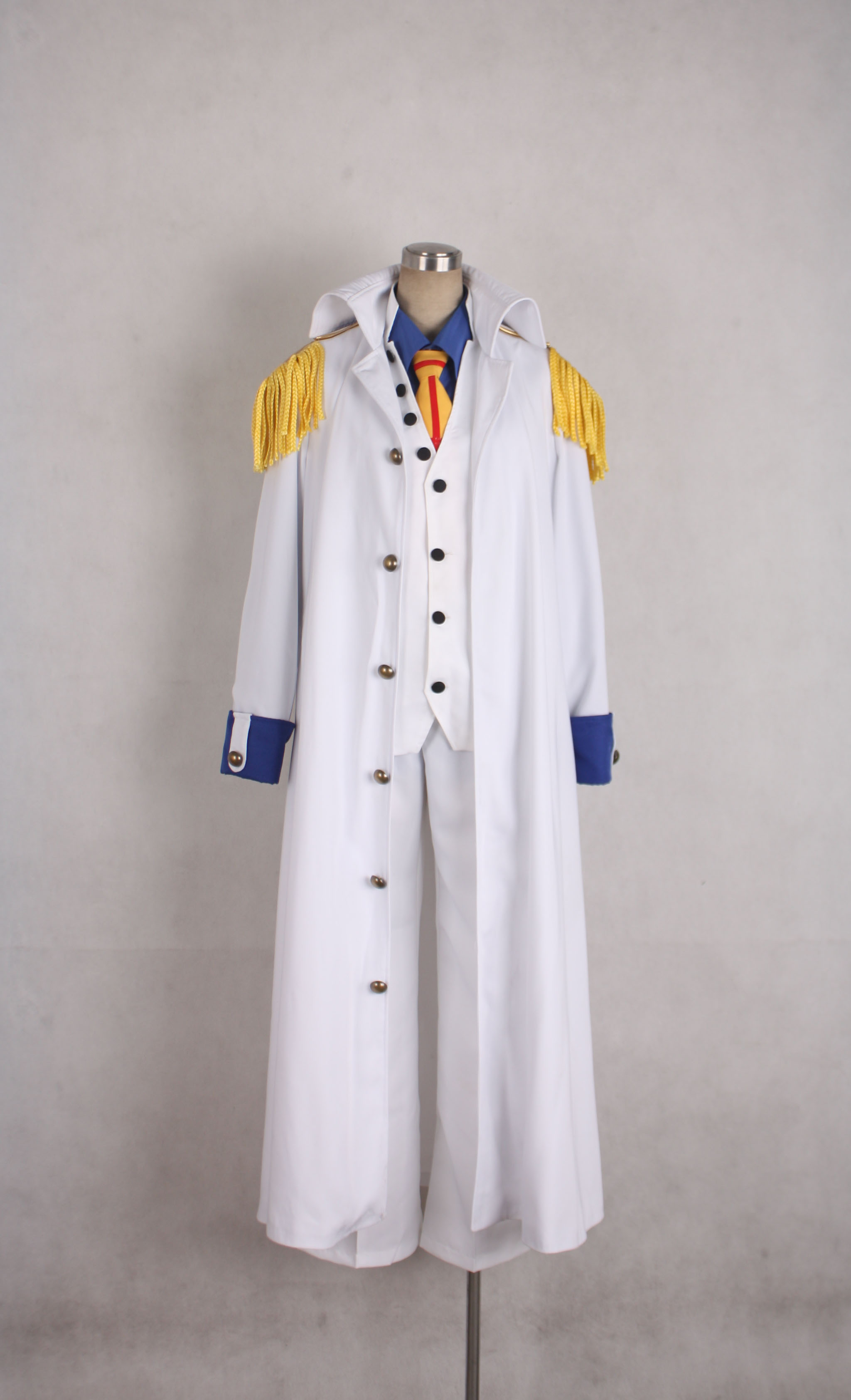 One piece Aokiji Kuzan Navy Admiral Uniform Cosplay Costume.