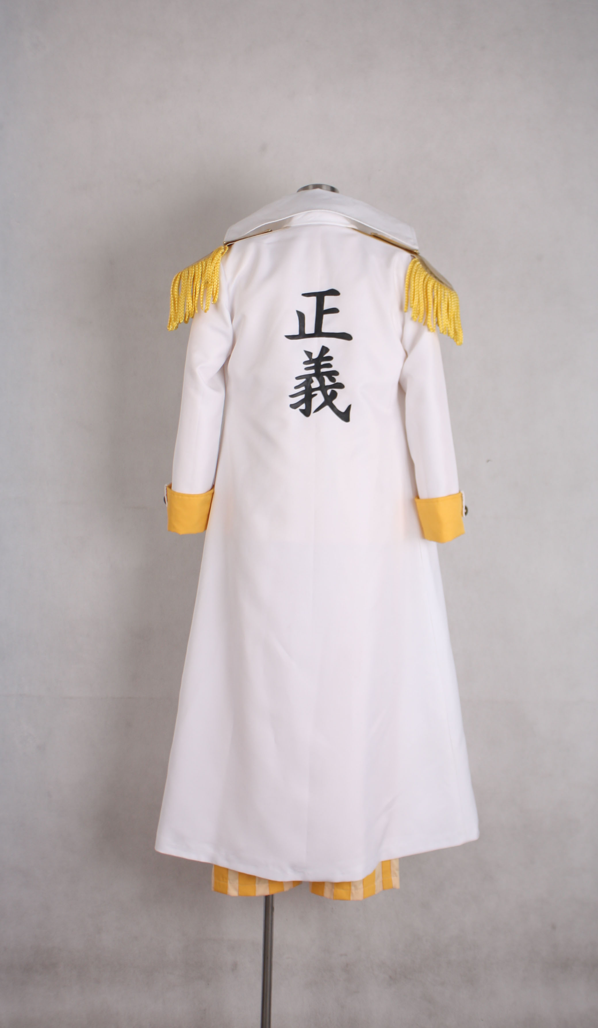 Japan Anime One Piece Navy Marine Justice Cloak Coat Cosplay