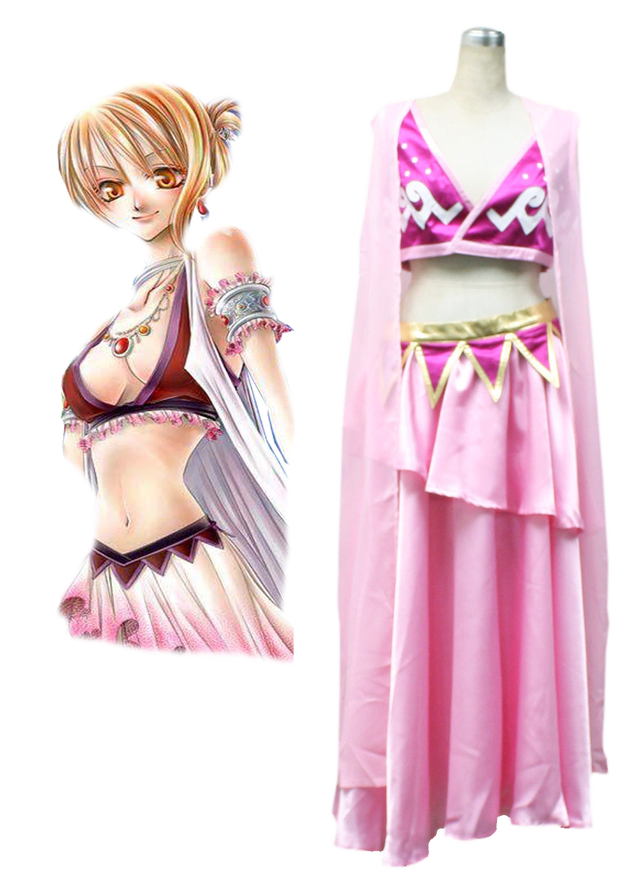 One piece Nami Pink Lolita Cosplay Costume