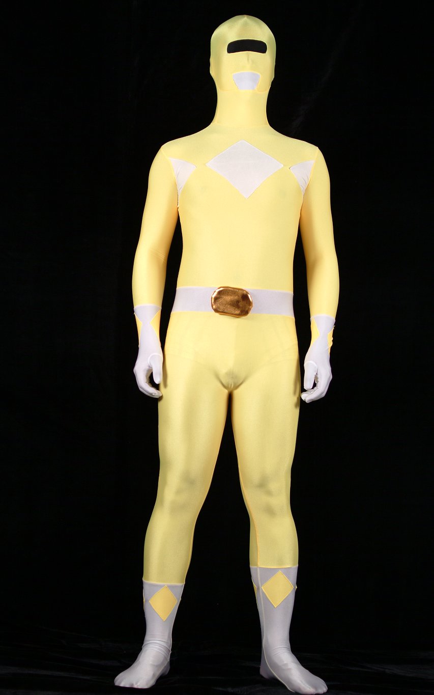 Ranger Halloween Costumes Zentai Yellow