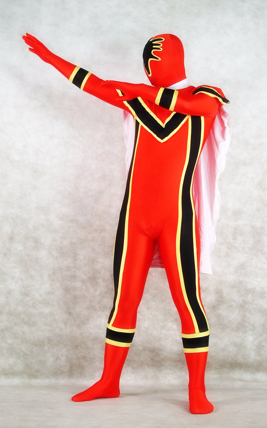 Red Spandex Superhero Halloween Costumes Zentai