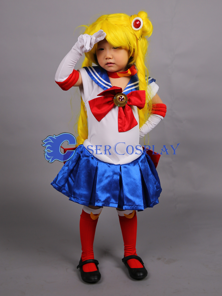 Sailor Moon Crystal Princess Tsukino Usagi for Kids Cosplay Costume