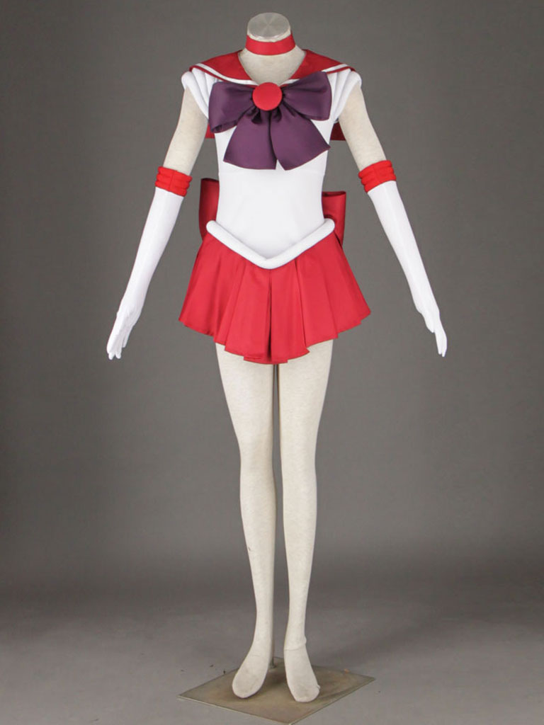 Sailor Moon Sailor Mars Hino Rei Fighting Uniform Cosplay Costume