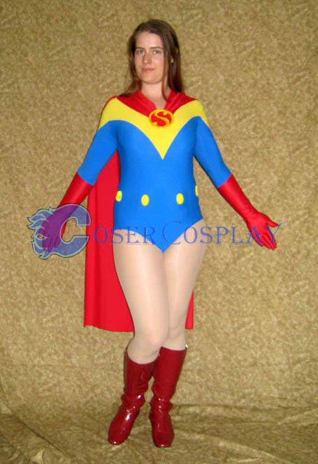 Superwoman Cosplay Costume Bodysuit