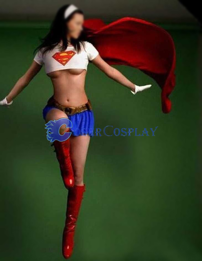 White Superman Sexy Halloween Costumes For Women