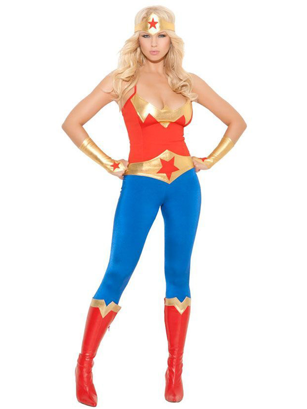 Wonder Woman Catsuit Halloween Costume 16091402
