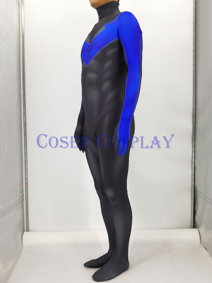 X Men Nightwing Dick Grayson Cosplay Costume 0826